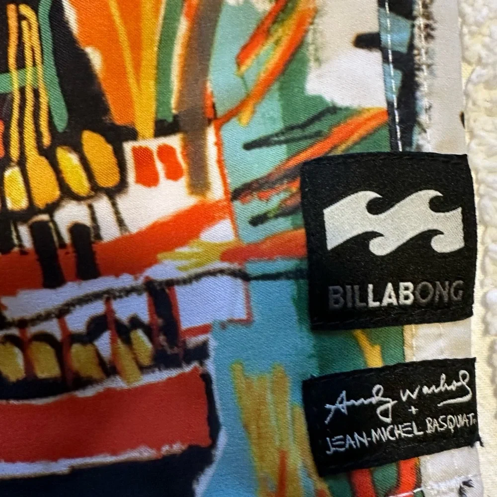 Billabong LAB x Andy Warhol + Jean-Michel Basquiat Board Shorts -‎ Size 33